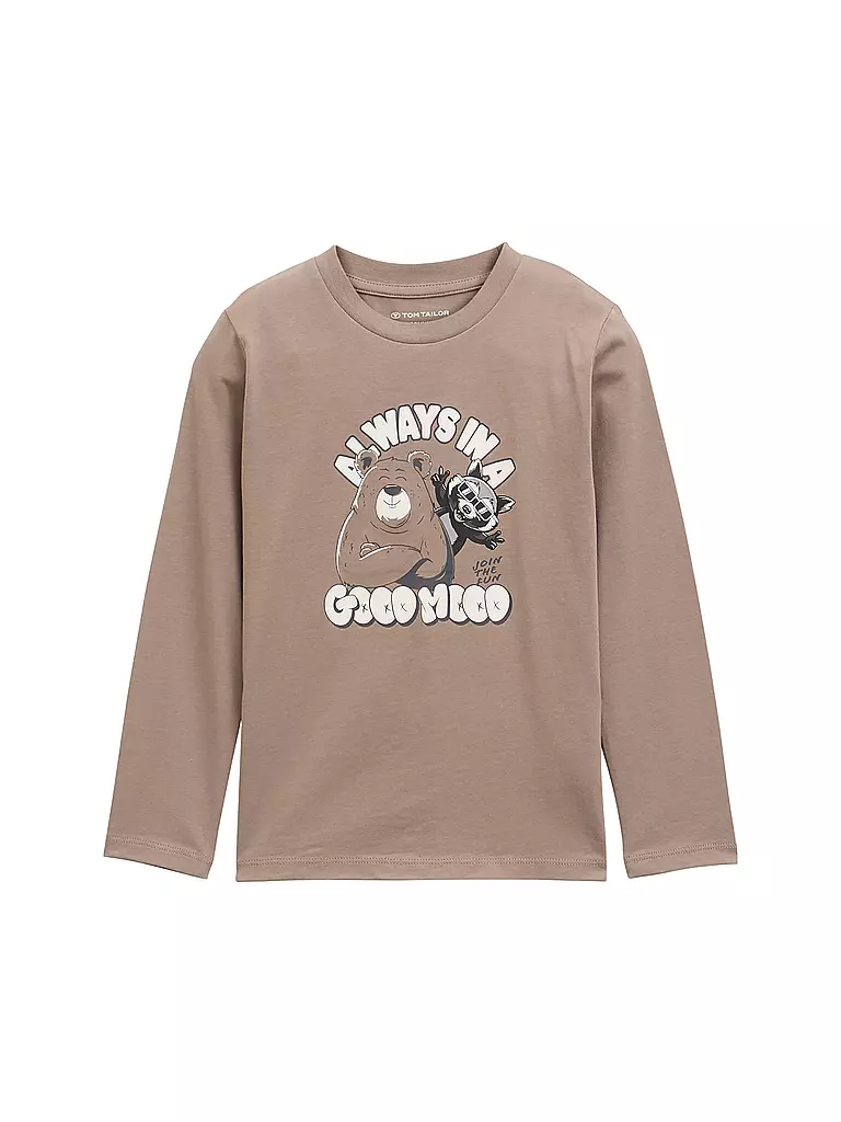 TOM TAILOR | T-shirt à manches longues pour garçon | beige
