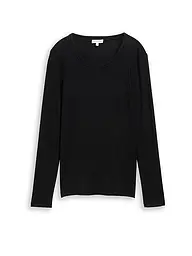 TOM TAILOR | Langarmshirt | Noir