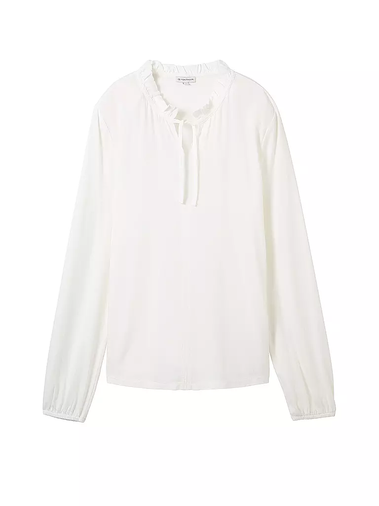 TOM TAILOR | T-shirt à manches longues | weiss