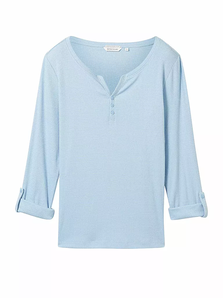 TOM TAILOR | T-shirt à manches longues | hellblau