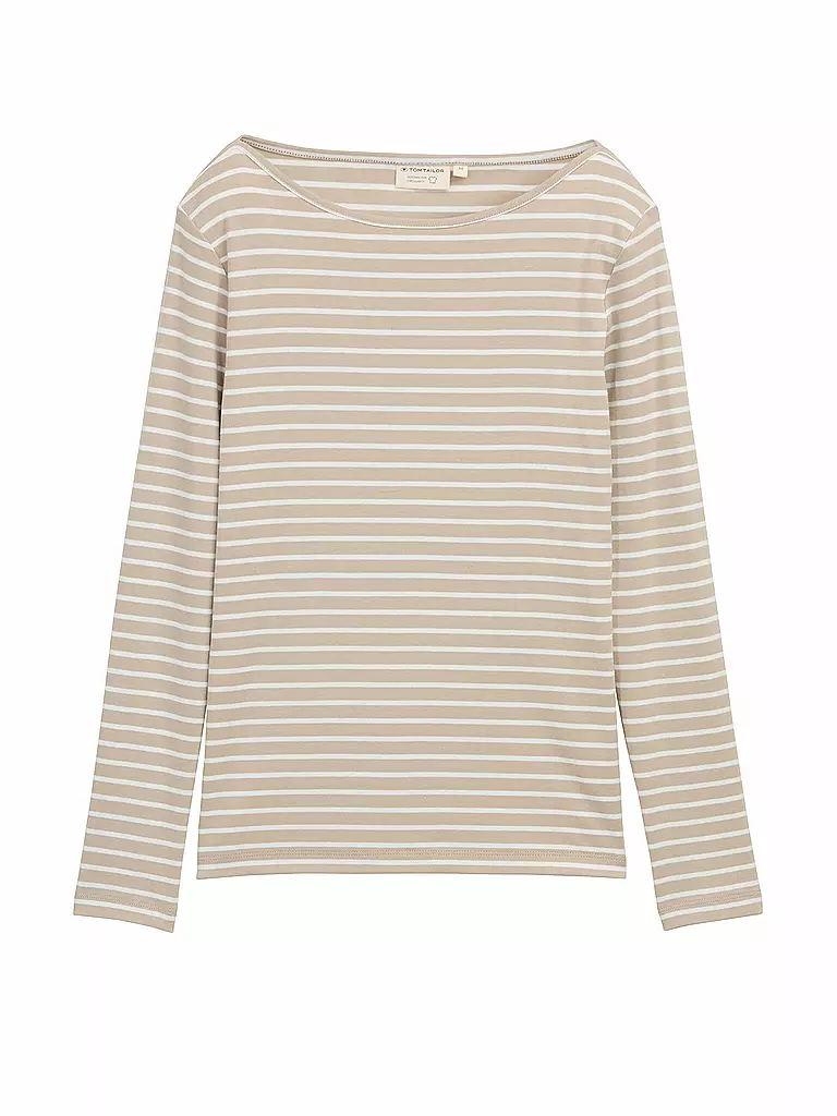 TOM TAILOR | T-shirt à manches longues | beige