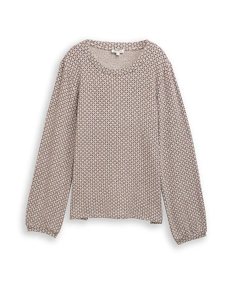 TOM TAILOR | T-shirt à manches longues | Marron clair
