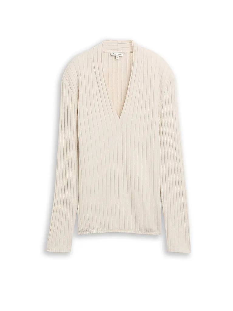 TOM TAILOR | T-shirt à manches longues | beige