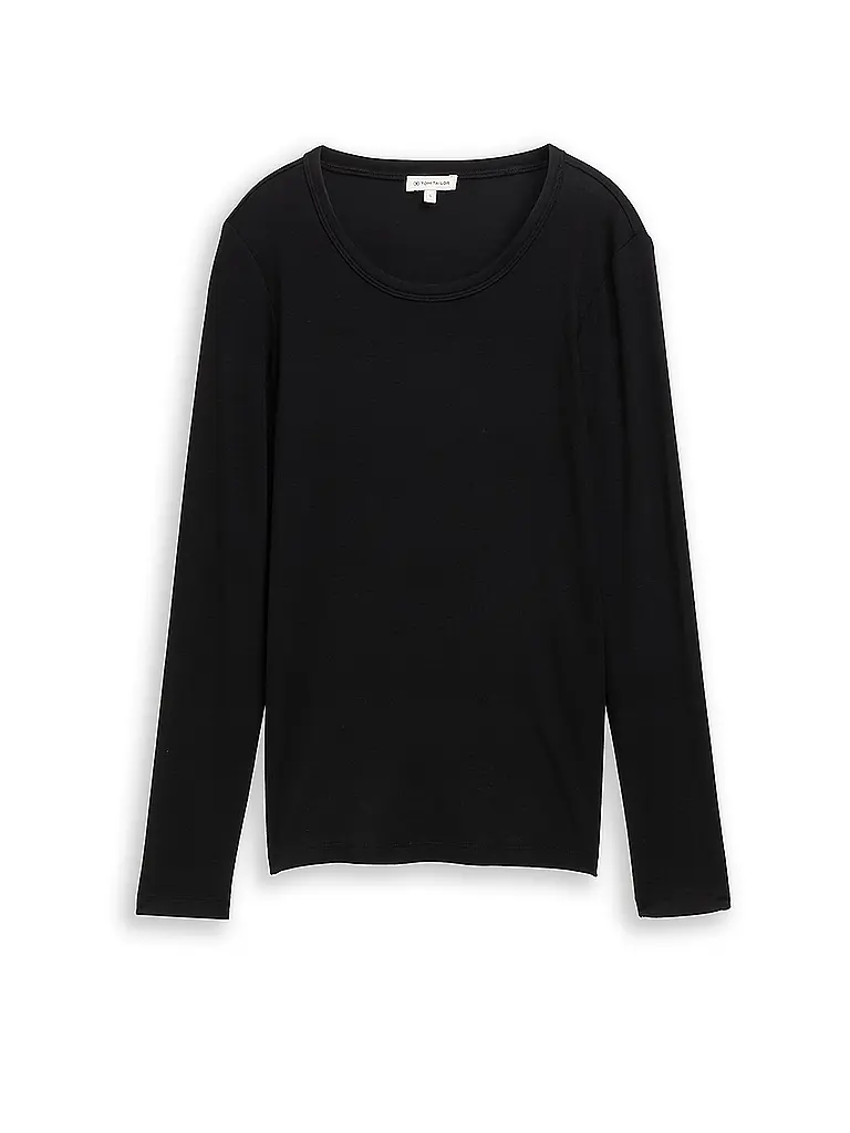 TOM TAILOR | T-shirt à manches longues | Noir