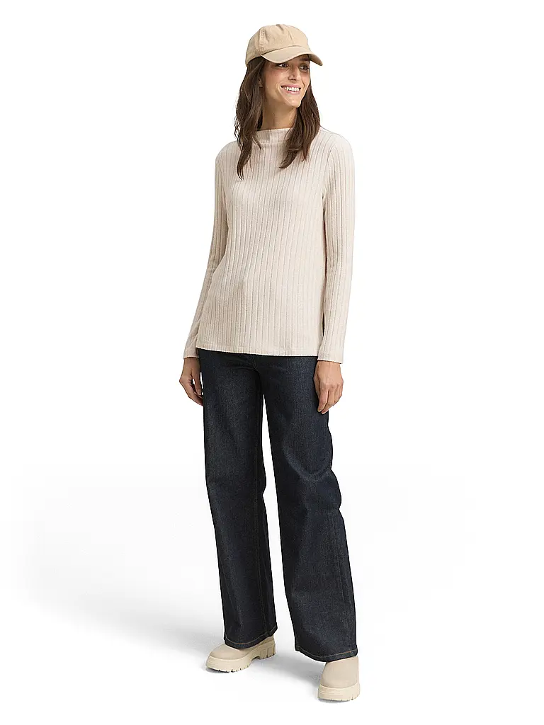 TOM TAILOR | T-shirt à manches longues | Beige