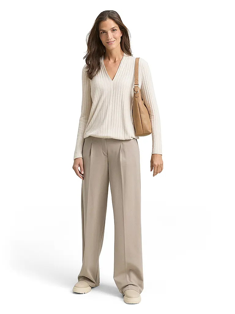 TOM TAILOR | T-shirt à manches longues | beige