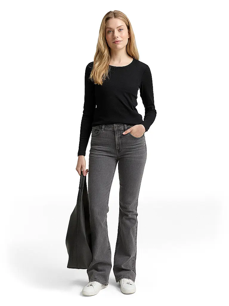 TOM TAILOR | T-shirt à manches longues | Noir