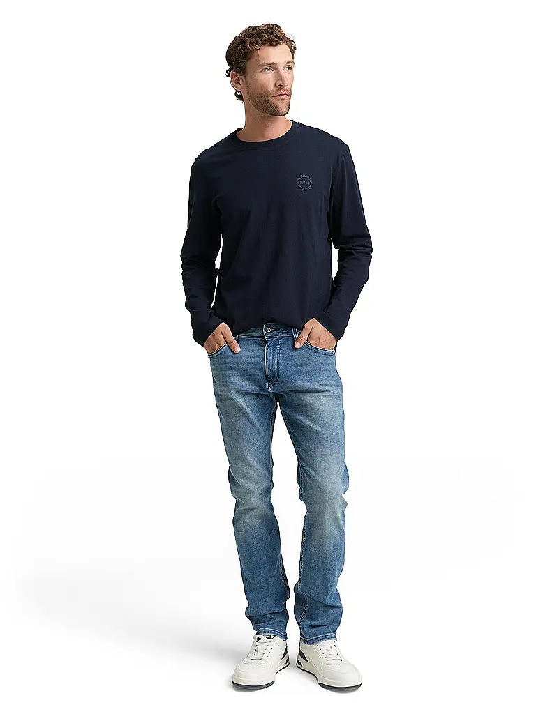 TOM TAILOR | T-shirt à manches longues | dunkelblau
