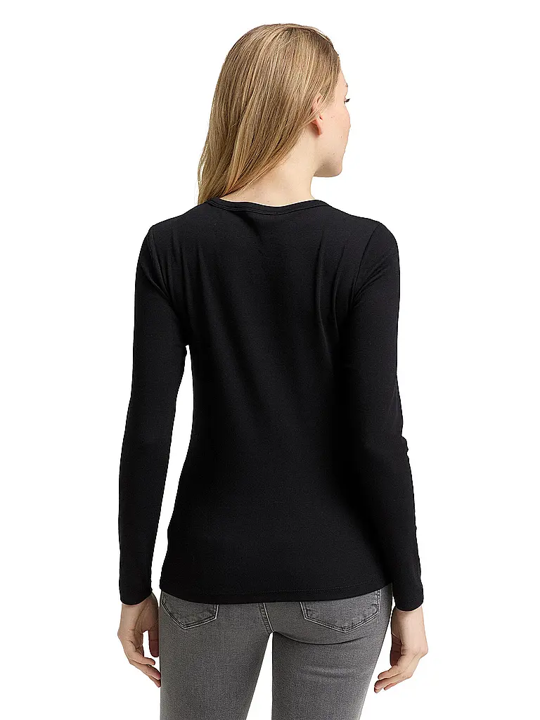 TOM TAILOR | T-shirt à manches longues | Noir