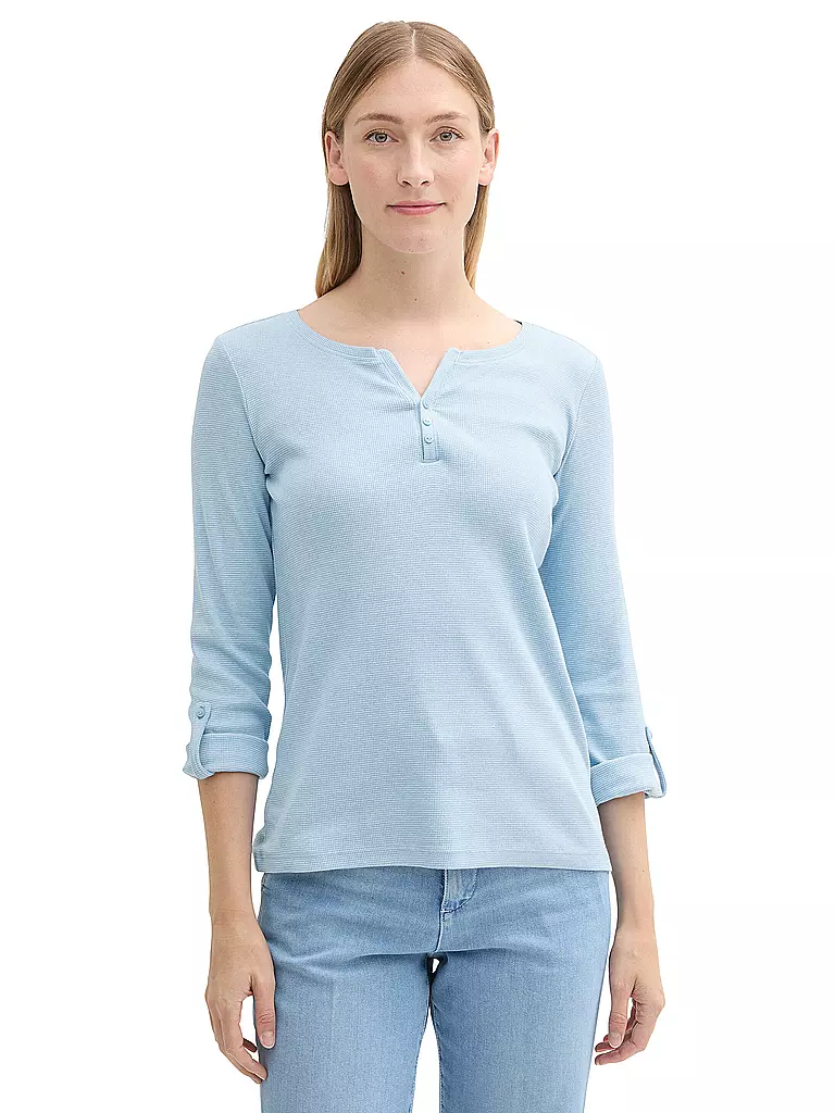 TOM TAILOR | T-shirt à manches longues | hellblau