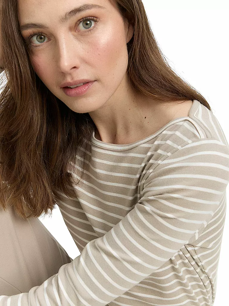 TOM TAILOR | T-shirt à manches longues | beige