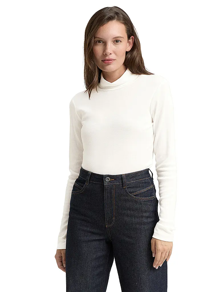 TOM TAILOR | T-shirt à manches longues | weiss