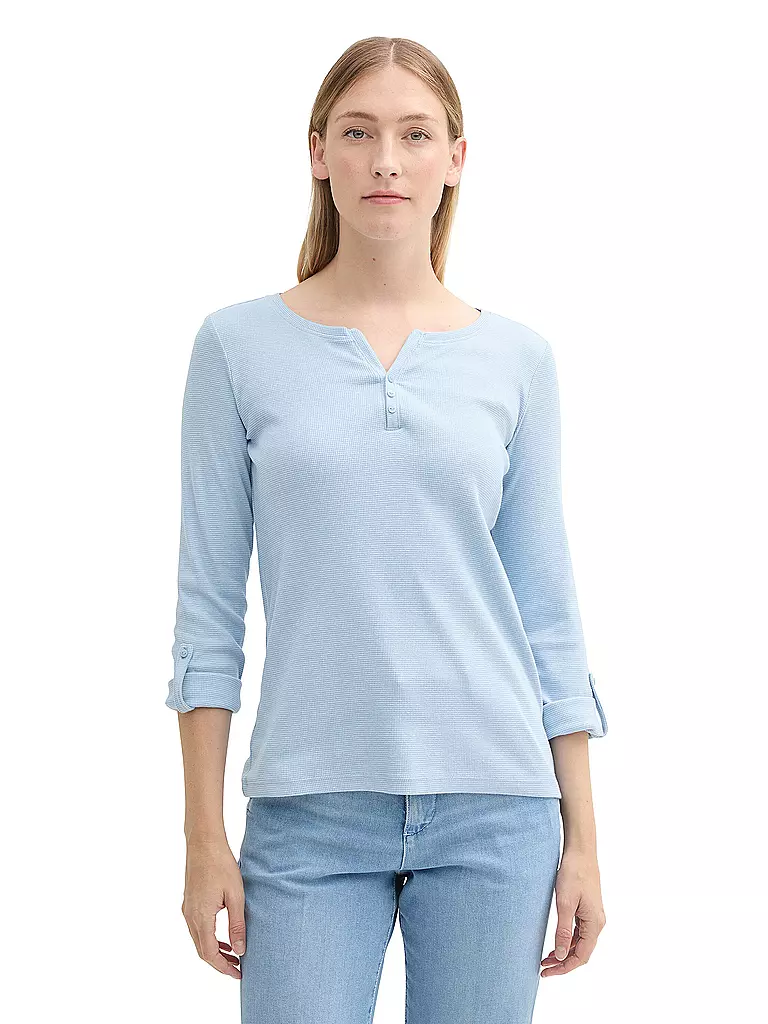 TOM TAILOR | T-shirt à manches longues | hellblau