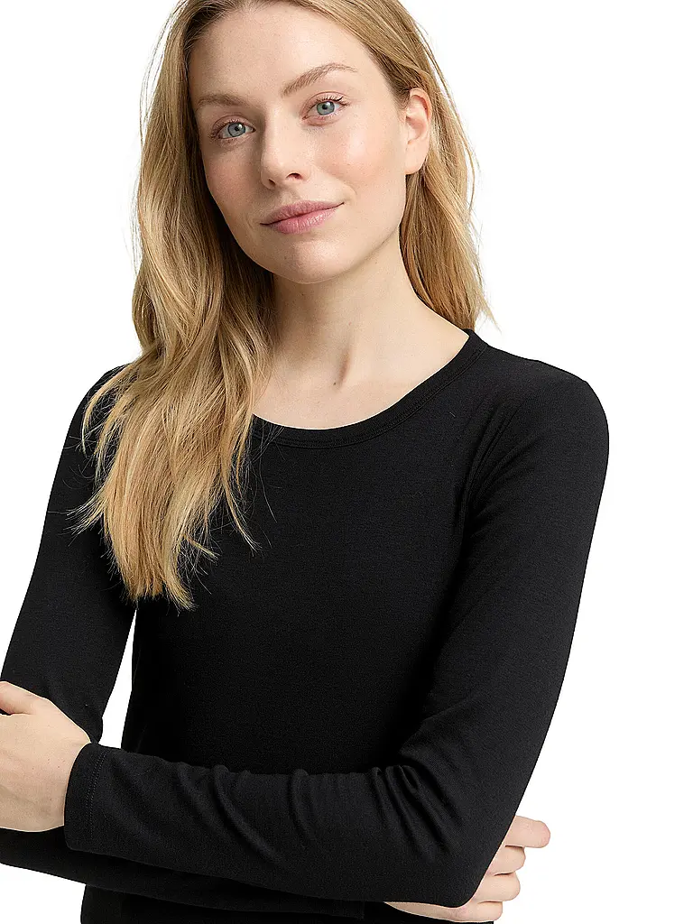 TOM TAILOR | T-shirt à manches longues | Noir