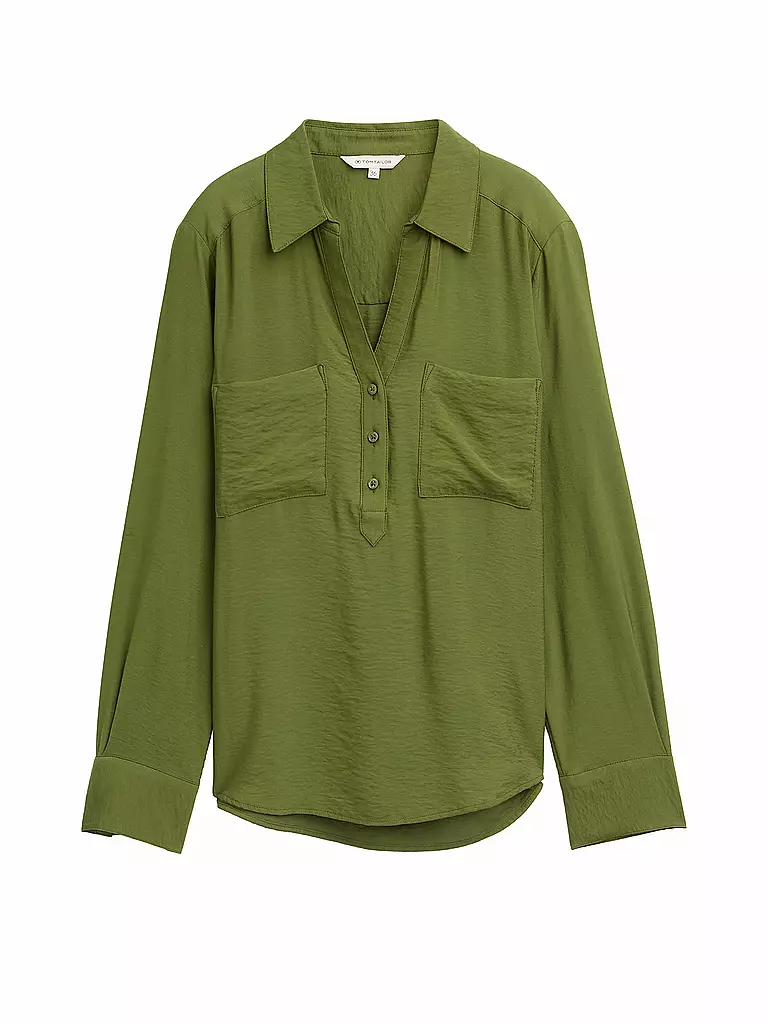 TOM TAILOR | T-shirt blouse | Olive
