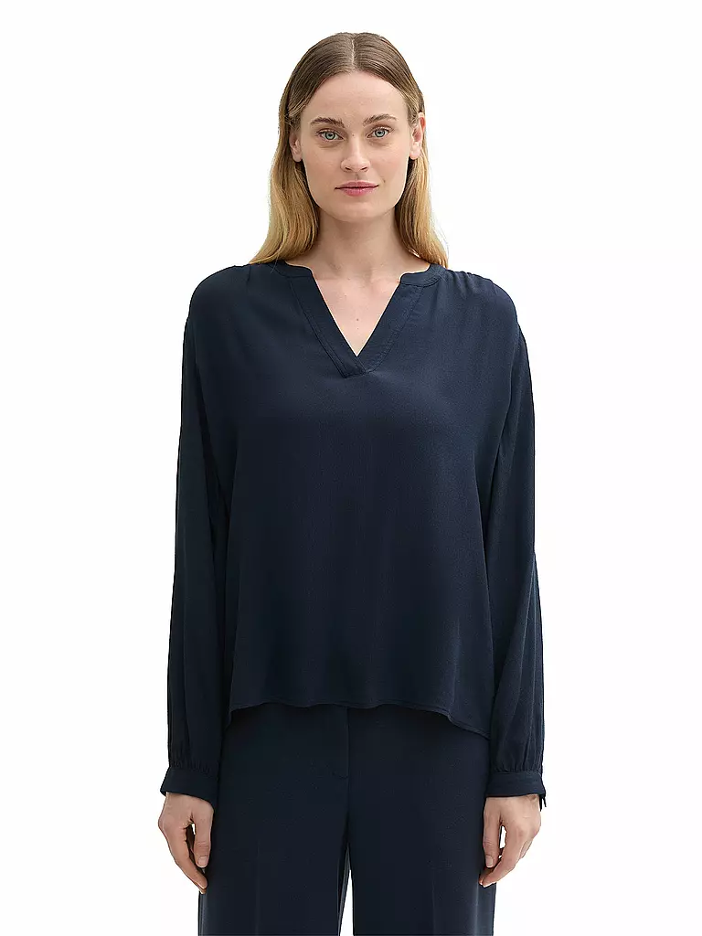 TOM TAILOR | T-shirt blouse | Bleu foncé