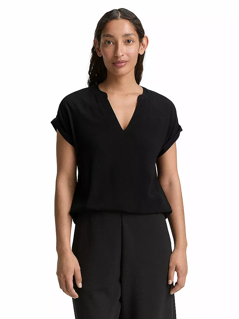 TOM TAILOR | T-shirt blouse | Noir