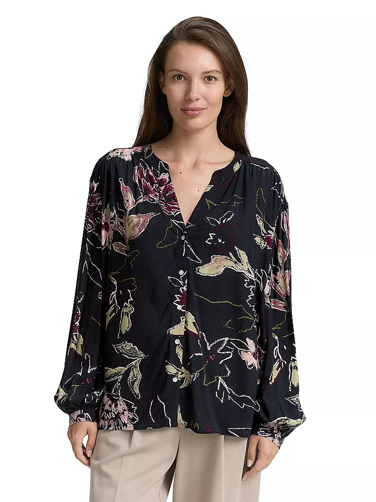 TOM TAILOR | T-shirt blouse | Bleu foncé