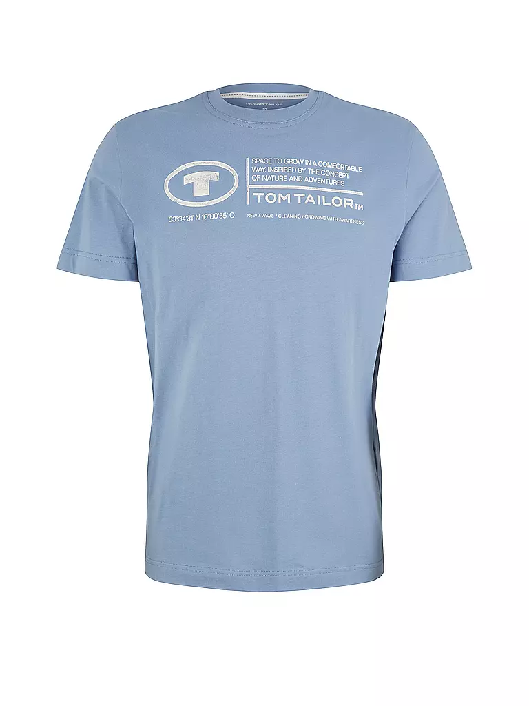TOM TAILOR | T-shirt coupe regular | hellblau