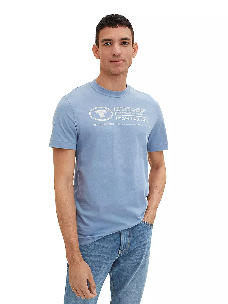 TOM TAILOR | T-shirt coupe regular | hellblau
