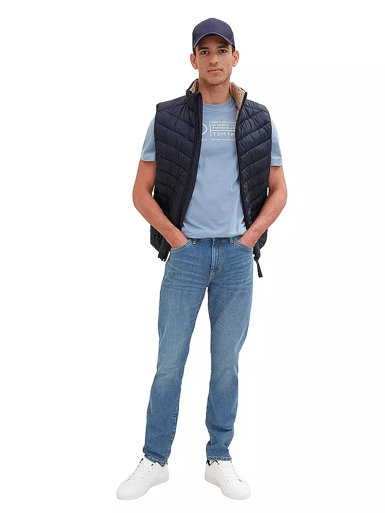 TOM TAILOR | T-shirt coupe regular | hellblau