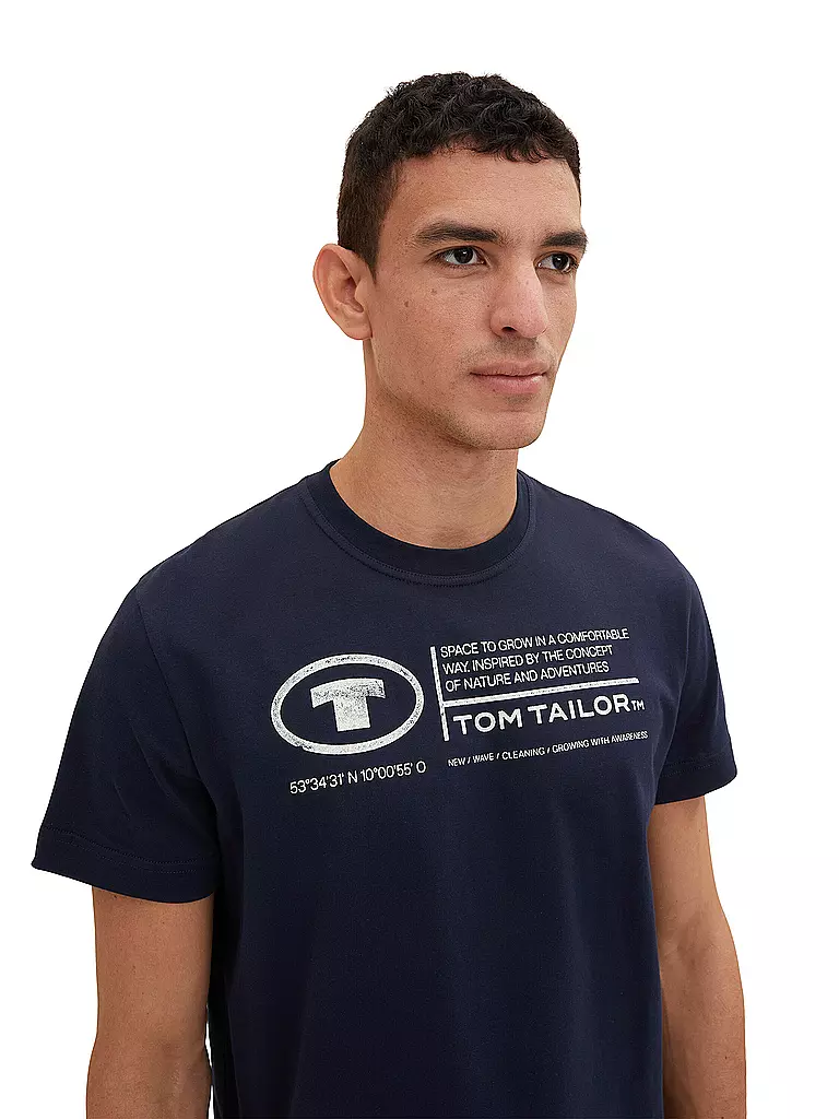 TOM TAILOR | T-Shirt Coupe Standard | blau