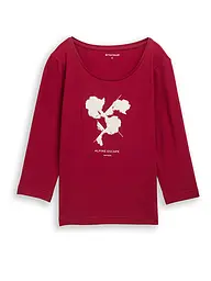 TOM TAILOR | T-Shirt  | Rouge foncé
