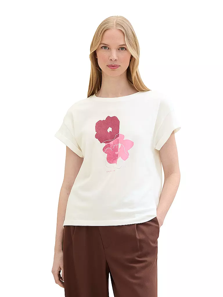 TOM TAILOR | T-Shirt | Blanc