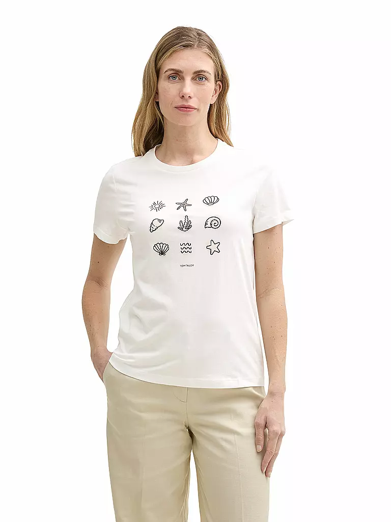 TOM TAILOR | T-shirt | weiss