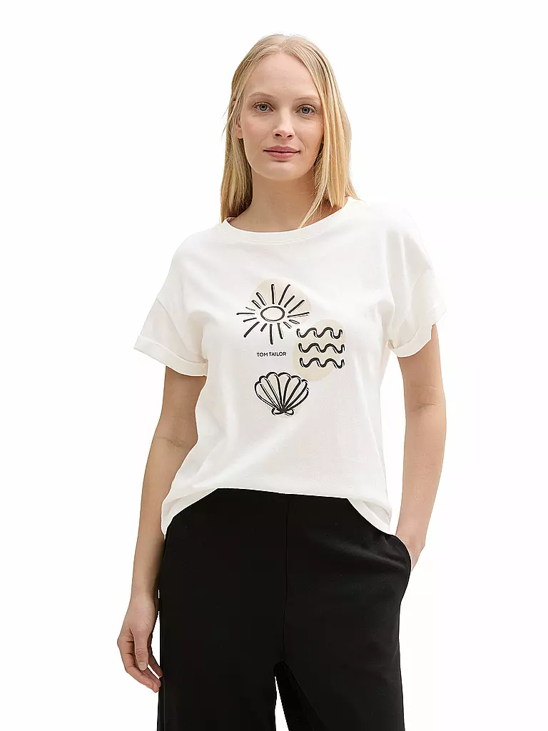 TOM TAILOR | T-shirt | weiss