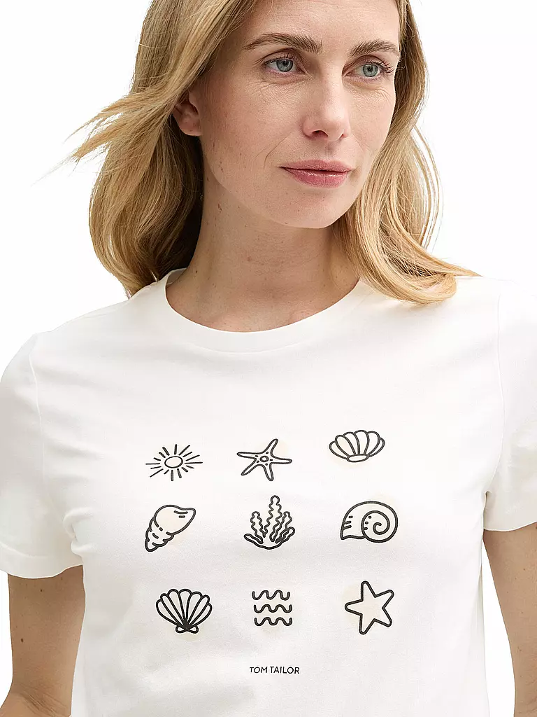TOM TAILOR | T-shirt | weiss