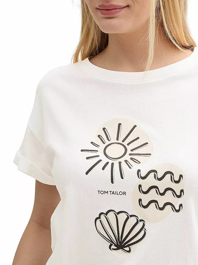 TOM TAILOR | T-shirt | weiss