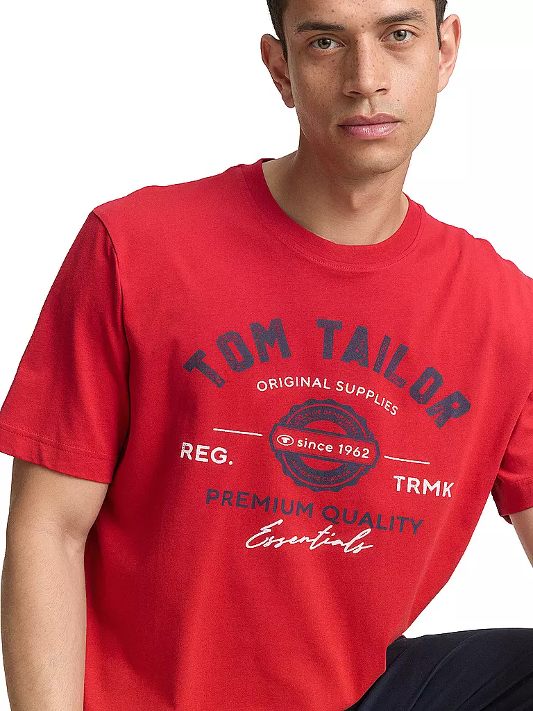 TOM TAILOR | T-shirt | rot