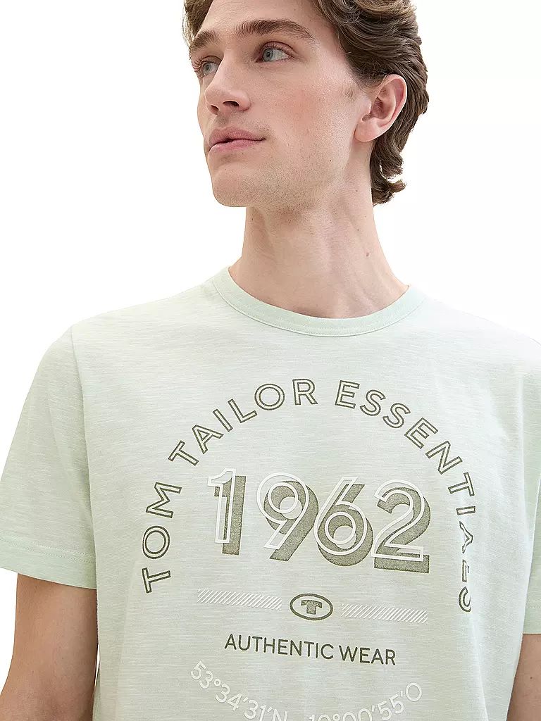 TOM TAILOR | T-Shirt | Vert clair