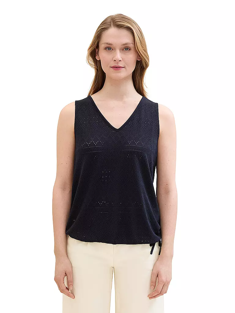 TOM TAILOR | Top  | Bleu foncé