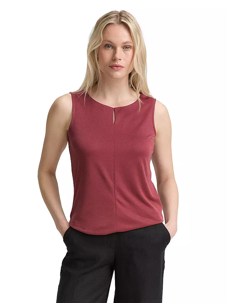 TOM TAILOR | Top | dunkelrot