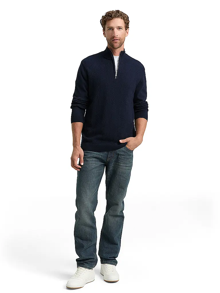 TOM TAILOR | Troyer Pullover | Bleu