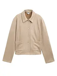 TOM TAILOR | Veste aspect cuir | Beige