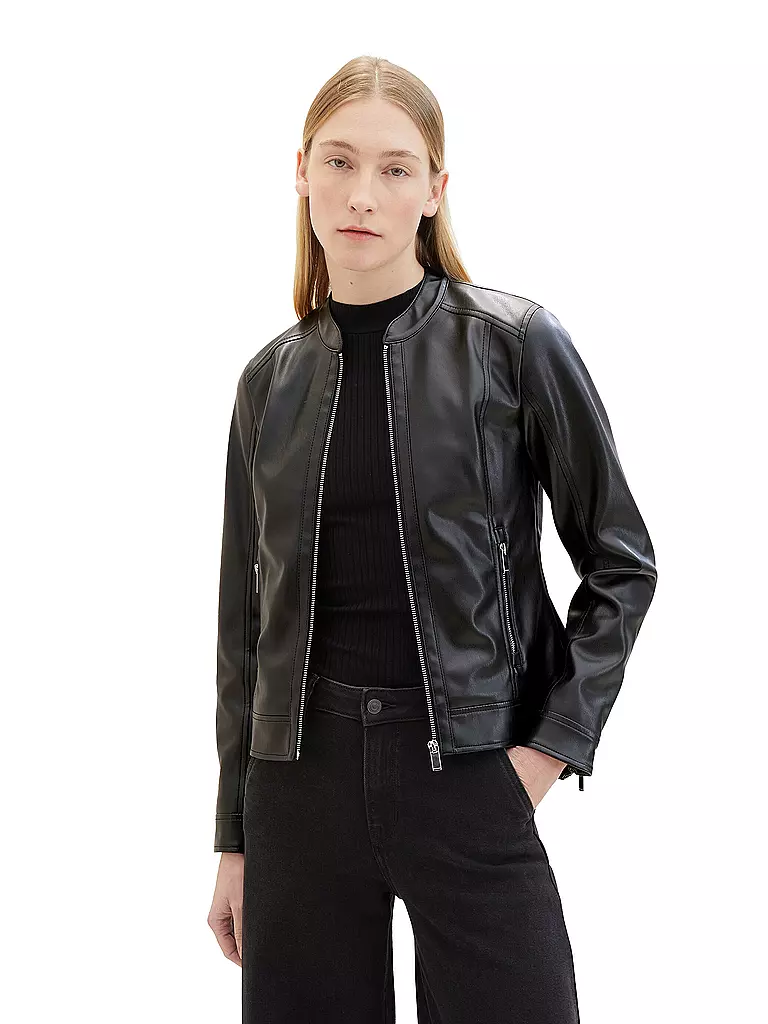 TOM TAILOR | Veste aspect cuir | 