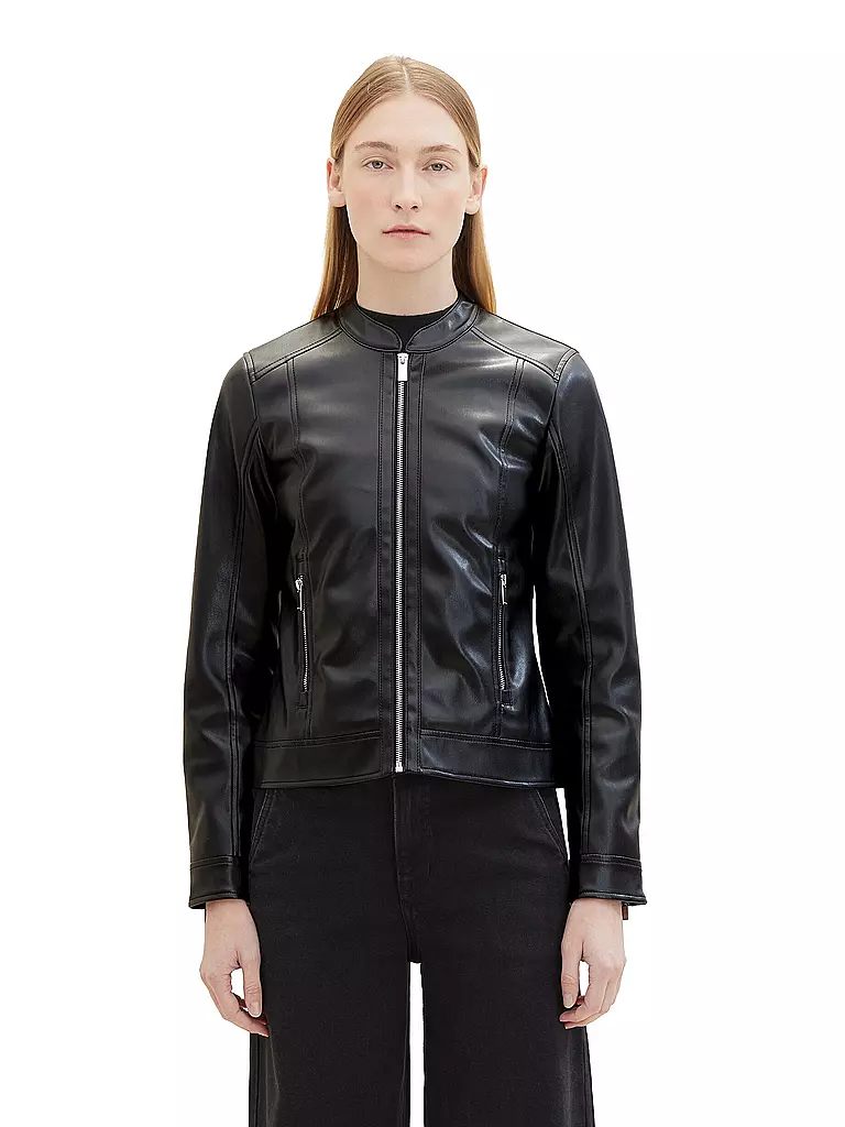 TOM TAILOR | Veste aspect cuir | 