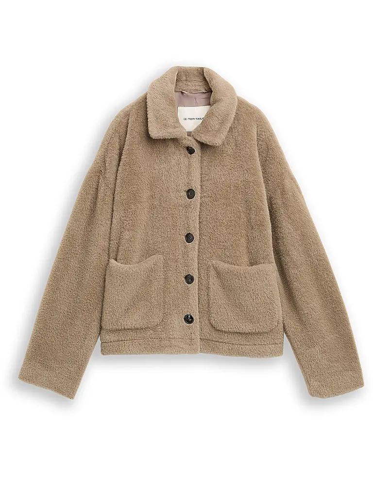 TOM TAILOR | Veste aspect fourrure | beige