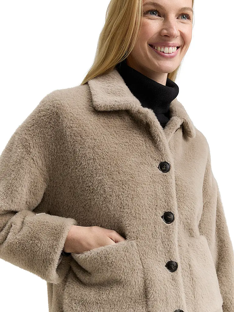 TOM TAILOR | Veste aspect fourrure | 