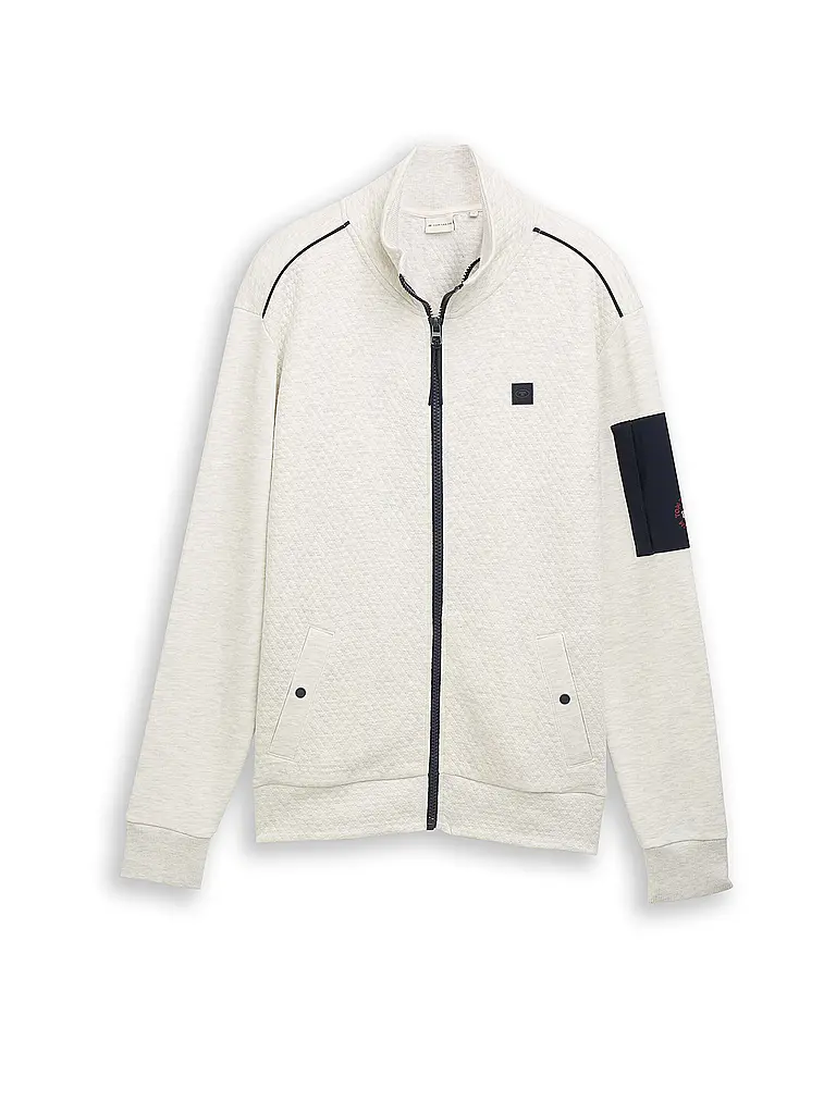 TOM TAILOR | Veste de survêtement | creme