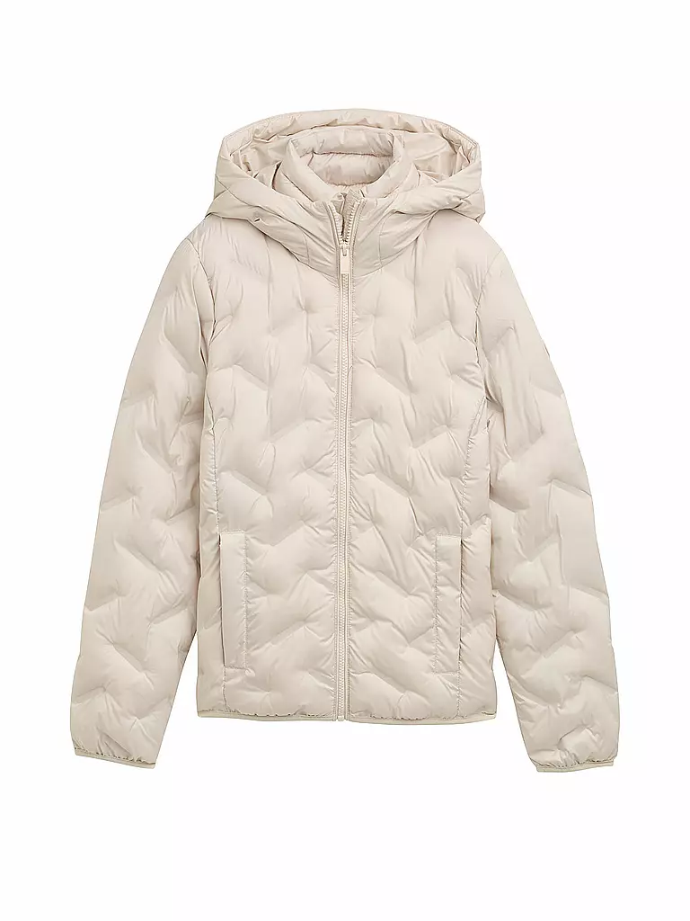 TOM TAILOR | Veste matelassée à rayures | beige