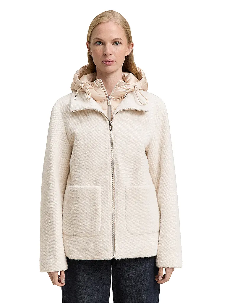 TOM TAILOR | Veste matelassée hybride | Beige