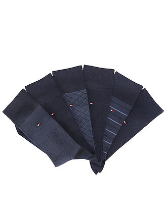 TOMMY HILFIGER | Coffret cadeau de 6 paires de chaussettes bleu marine