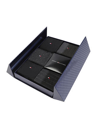 TOMMY HILFIGER | Coffret cadeau 6 paires de chaussettes noir