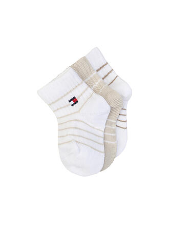 TOMMY HILFIGER | Chaussettes bébé fille, lot de 3, sable