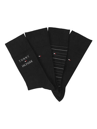 TOMMY HILFIGER | Chaussettes, lot de 4, noires