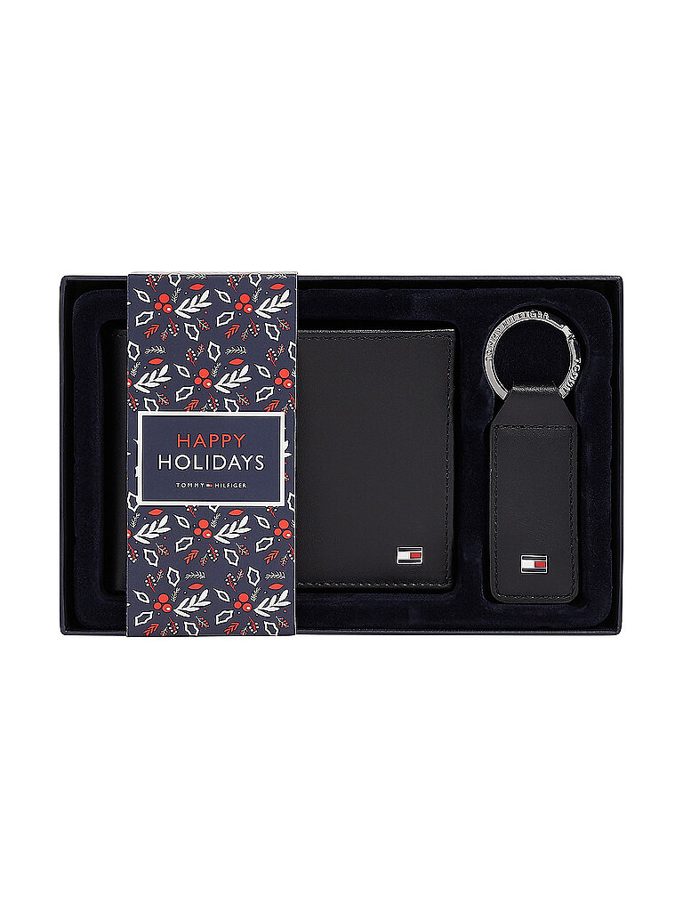 Coffret Portefeuille Et Porte-Clés Tommy Hilfiger GP ETON CC AND COIN PCKT – Cuir, Noir - vue 2